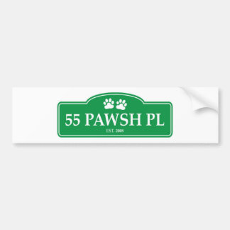 Autocollant De Voiture Adhésif pour pare-chocs d'endroit de 55 Pawsh