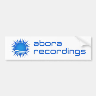 Autocollant De Voiture Adhésif pour pare-chocs d'enregistrements d'Abora
