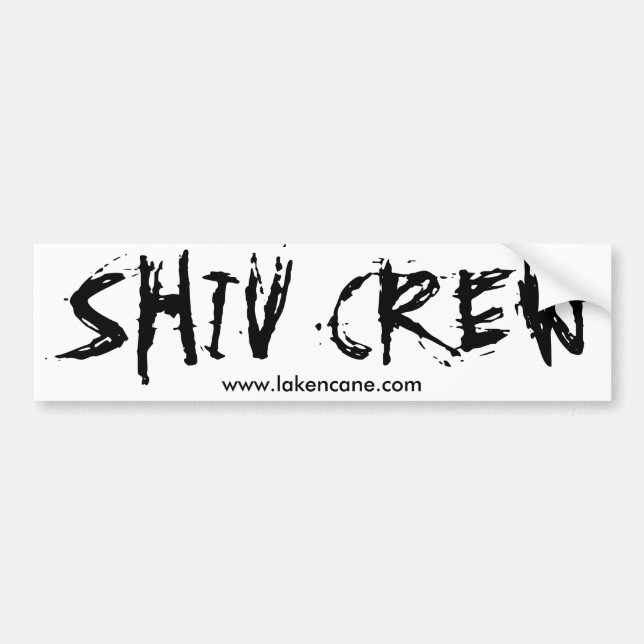 Autocollant De Voiture Adhésif pour pare-chocs d'équipage de Shiv (Devant)