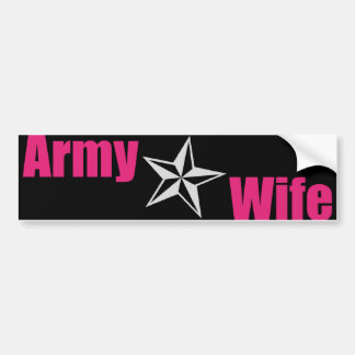 Autocollant De Voiture Adhésif pour pare-chocs d'étoile d'épouse d'armée