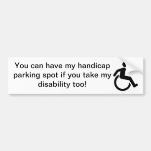 Autocollant De Voiture Adhésif pour pare-chocs d'handicap