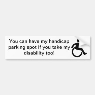 Autocollant De Voiture Adhésif pour pare-chocs d'handicap