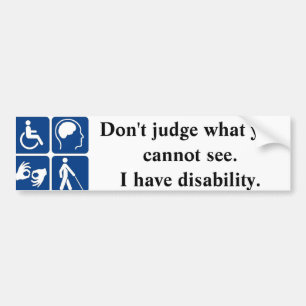 Autocollant De Voiture Adhésif pour pare-chocs d'handicap