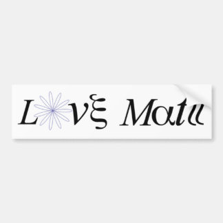Autocollant De Voiture Adhésif pour pare-chocs d'hommage de maths