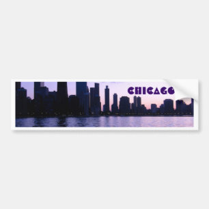 Autocollant De Voiture Adhésif pour pare-chocs d'horizon de Chicago