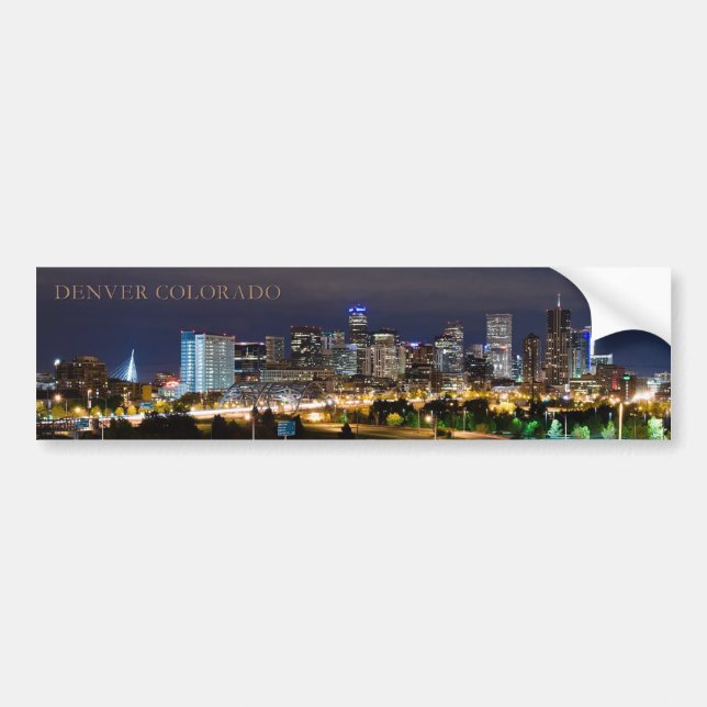 Autocollant De Voiture Adhésif pour pare-chocs d'horizon de Denver (Devant)