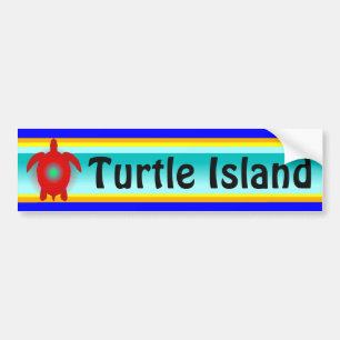 Autocollant De Voiture Adhésif pour pare-chocs d'ÎLE de TORTUE