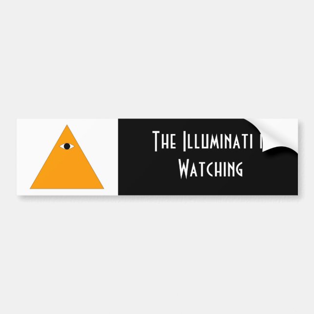 Autocollant De Voiture Adhésif pour pare-chocs d'Illuminati (Devant)