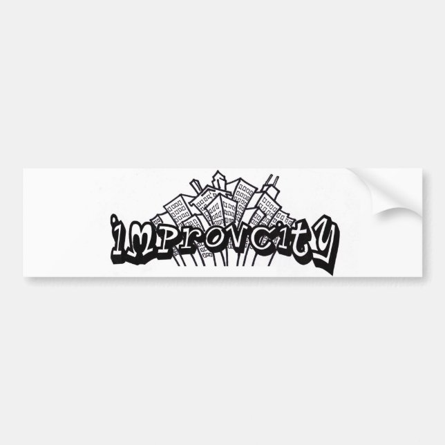 Autocollant De Voiture Adhésif pour pare-chocs d'ImprovCity (Devant)