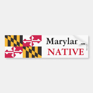 Autocollant De Voiture Adhésif pour pare-chocs d'indigène du Maryland