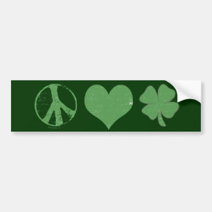Autocollant De Voiture Adhésif pour pare-chocs d'Irlandais d'amour de