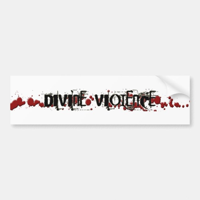 Autocollant De Voiture Adhésif pour pare-chocs divin de violence (Devant)