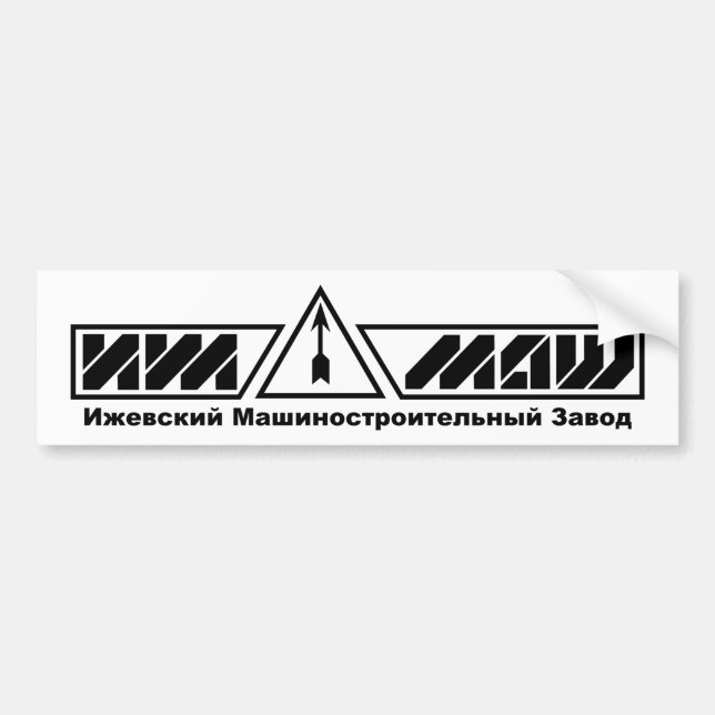 Autocollant De Voiture Adhésif pour pare-chocs d'IZHMASH (Devant)