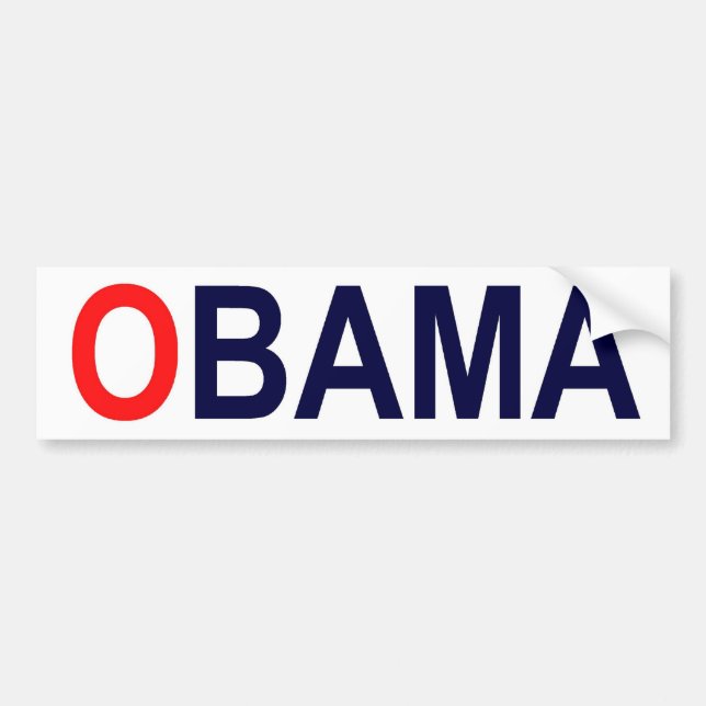 Autocollant De Voiture Adhésif pour pare-chocs d'OBAMA (Devant)