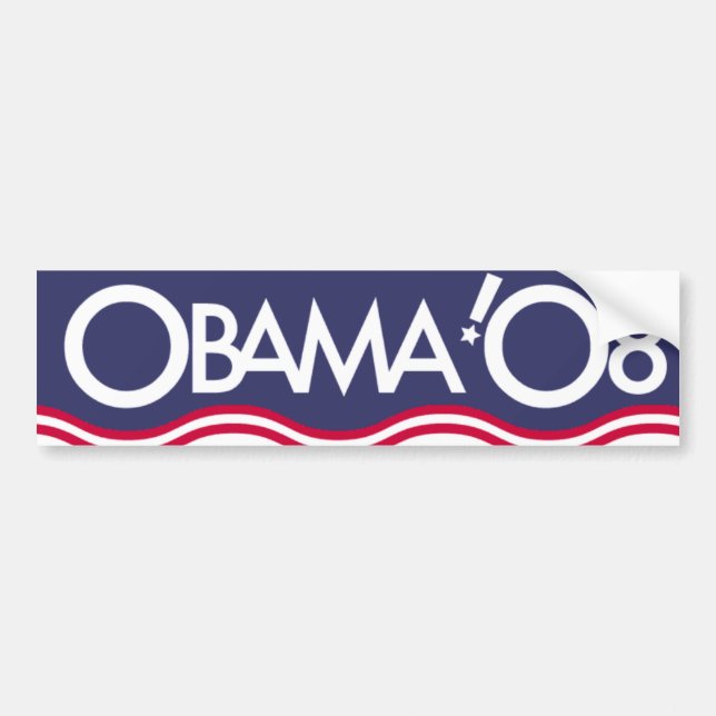 Autocollant De Voiture Adhésif pour pare-chocs d'Obama (Devant)