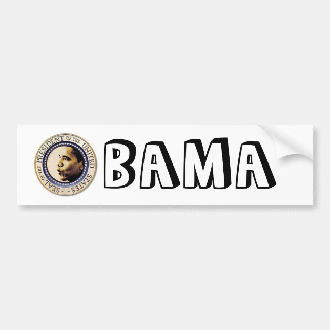 Autocollant De Voiture Adhésif pour pare-chocs d'Obama (Devant)