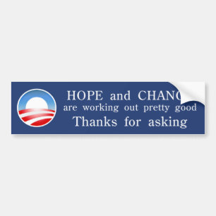 Autocollant De Voiture Adhésif pour pare-chocs d'Obama