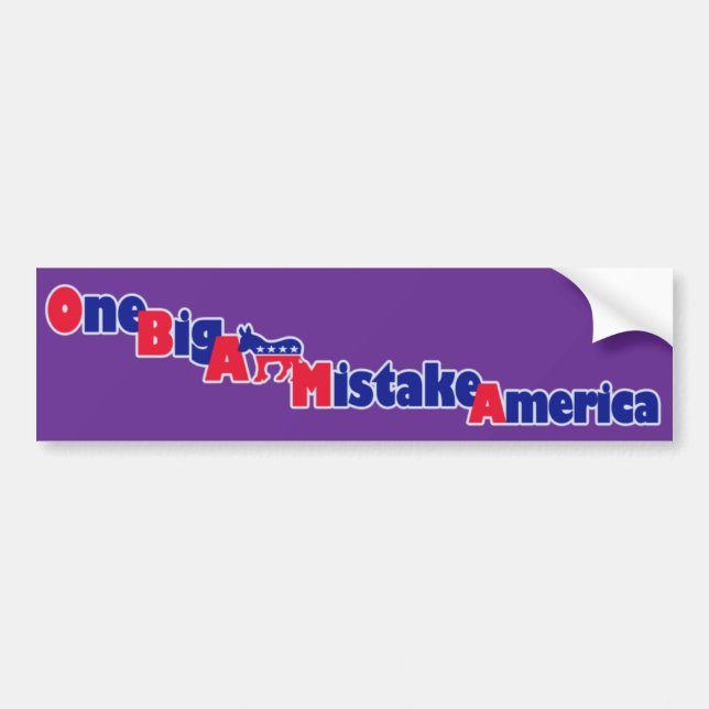 Autocollant De Voiture Adhésif pour pare-chocs d'Obama (Devant)