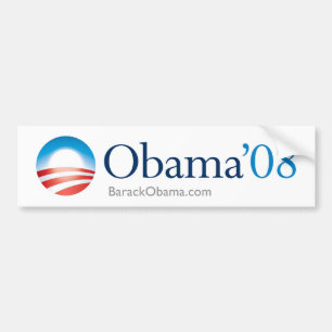 Autocollant De Voiture Adhésif pour pare-chocs d'Obama 08