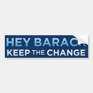 Autocollant De Voiture Adhésif pour pare-chocs d'Obama "gardez