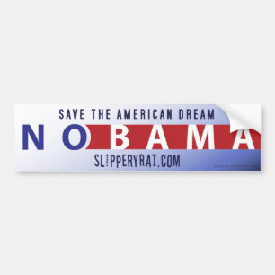 Autocollant De Voiture Adhésif pour pare-chocs d'Obama "Nobama"
