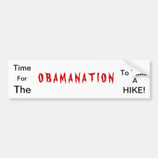 Autocollant De Voiture Adhésif pour pare-chocs d'Obamanation