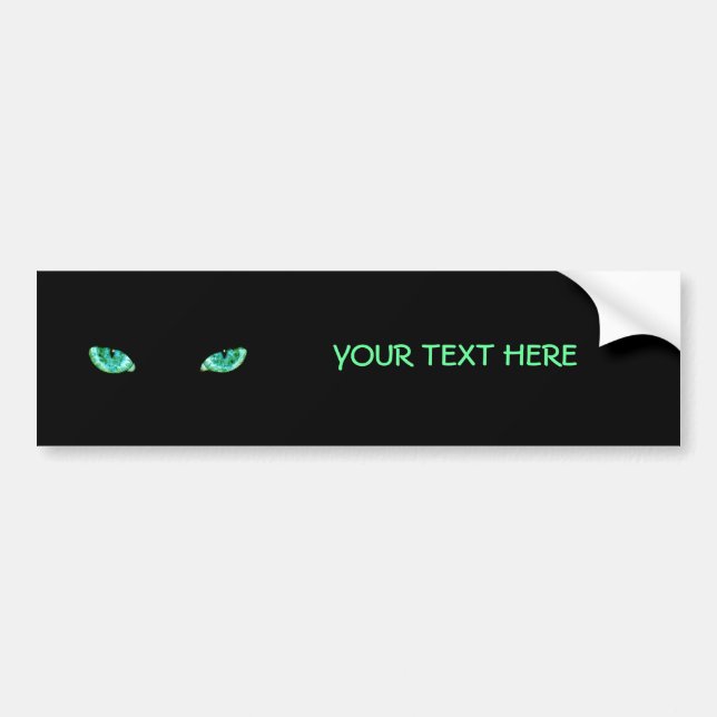 Autocollant De Voiture Adhésif pour pare-chocs d'oeil vert (Devant)