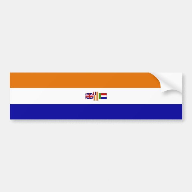Autocollant De Voiture Adhésif pour pare-chocs d'Oranje Blanje Blou (Devant)