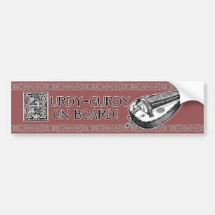 Autocollant De Voiture Adhésif pour pare-chocs d'orgue de Barbarie avec