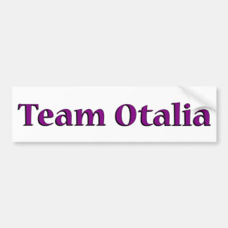 Autocollant De Voiture Adhésif pour pare-chocs d'Otalia d'équipe