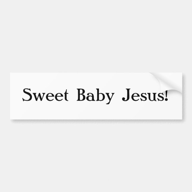 Autocollant De Voiture Adhésif pour pare-chocs doux de Jésus de bébé (Devant)