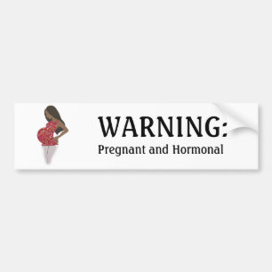 Autocollant De Voiture Adhésif pour pare-chocs DRÔLE enceinte et hormonal