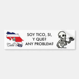 Autocollant De Voiture Adhésif pour pare-chocs du Costa Rica