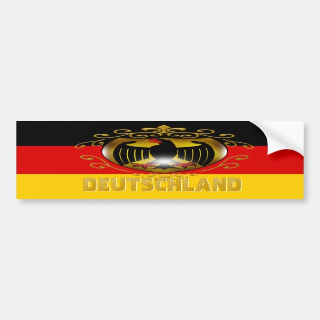 Autocollant De Voiture Adhésif pour pare-chocs du Deutschland (Devant)