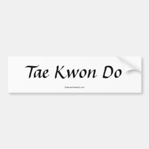 Autocollant De Voiture Adhésif pour pare-chocs du Taekwondo