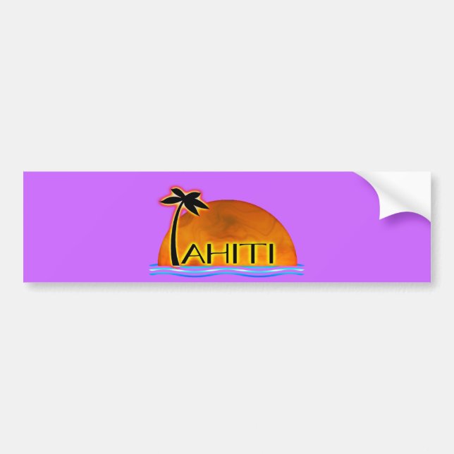 Autocollant De Voiture Adhésif pour pare-chocs du Tahiti (Devant)