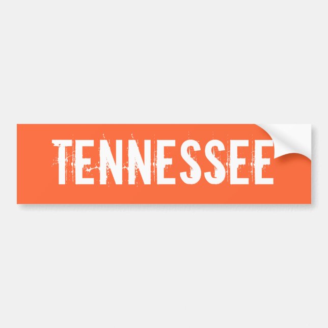 Autocollant De Voiture Adhésif pour pare-chocs du Tennessee (Devant)
