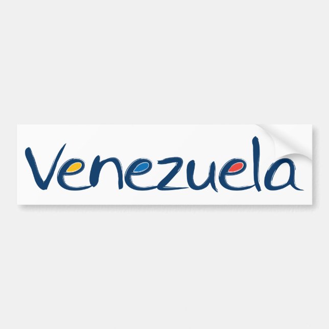Autocollant De Voiture Adhésif pour pare-chocs du Venezuela (Devant)