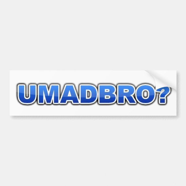 Autocollant De Voiture Adhésif pour pare-chocs d'UMADBRO (Devant)
