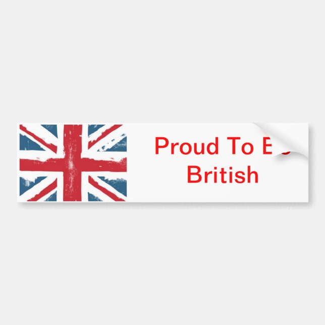 Autocollant De Voiture Adhésif pour pare-chocs d'Union Jack (Devant)
