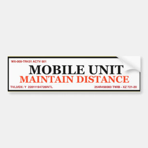 Autocollant De Voiture Adhésif pour pare-chocs d'unité mobile - moyen d