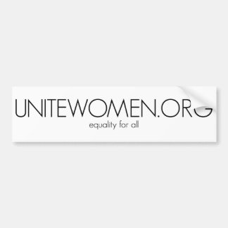 Autocollant De Voiture adhésif pour pare-chocs d'UniteWomen.org