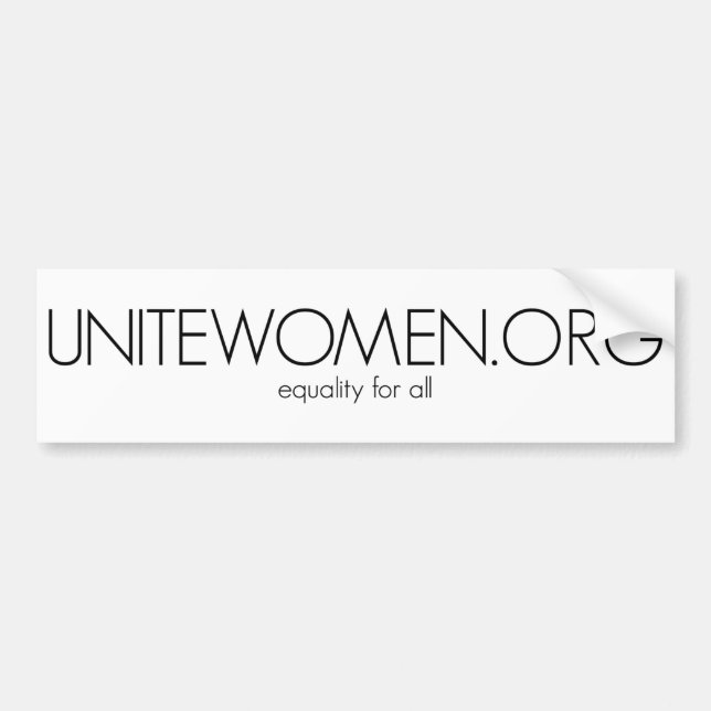 Autocollant De Voiture adhésif pour pare-chocs d'UniteWomen.org (Devant)