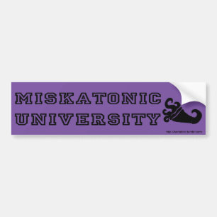 Autocollant De Voiture Adhésif pour pare-chocs d'UNIVERSITÉ de MISKATON
