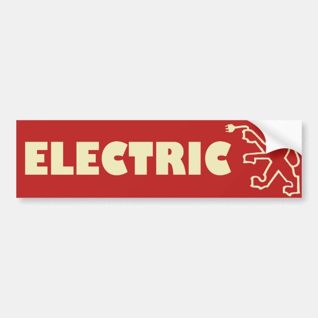 Autocollant De Voiture Adhésif pour pare-chocs électrique de Peugeot (Devant)