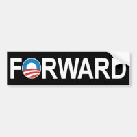 Adhésif pour pare-chocs "en avant" de Barack Obama