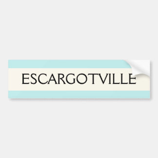 AUTOCOLLANT DE VOITURE ADHÉSIF POUR PARE-CHOCS - ESCARGOTVILLE