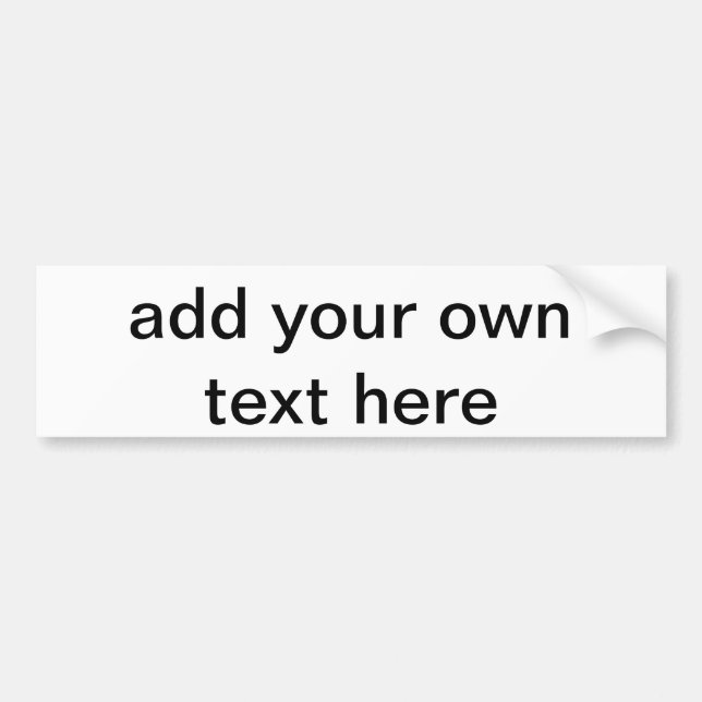 Autocollant De Voiture adhésif pour pare-chocs fait sur commande des (Devant)