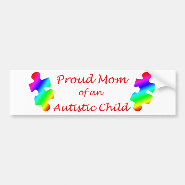 Autocollant De Voiture Adhésif pour pare-chocs fier de maman (Devant)