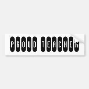 Autocollant De Voiture Adhésif pour pare-chocs fier de professeur